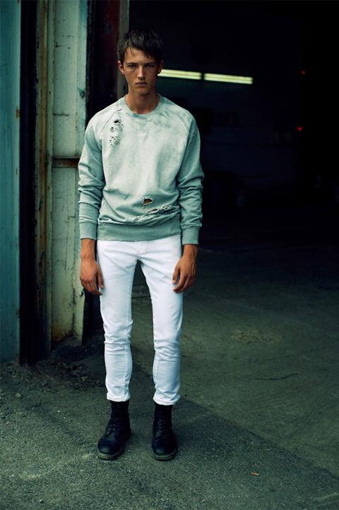 Pierre Balmain SS14 Lookbook white jeans streetstyle