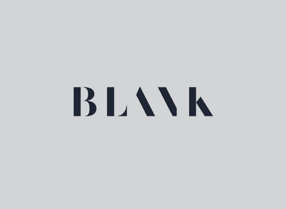 Blank Digital Typography Logo Design 2