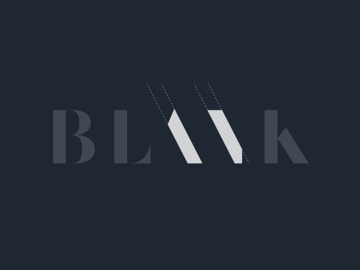 Blank Digital Typography Logo Design 4