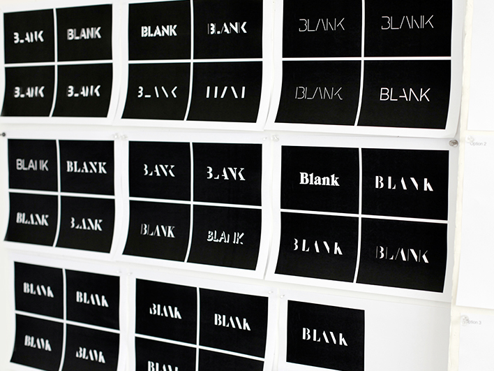 Blank Digital Typography Logo Design 7