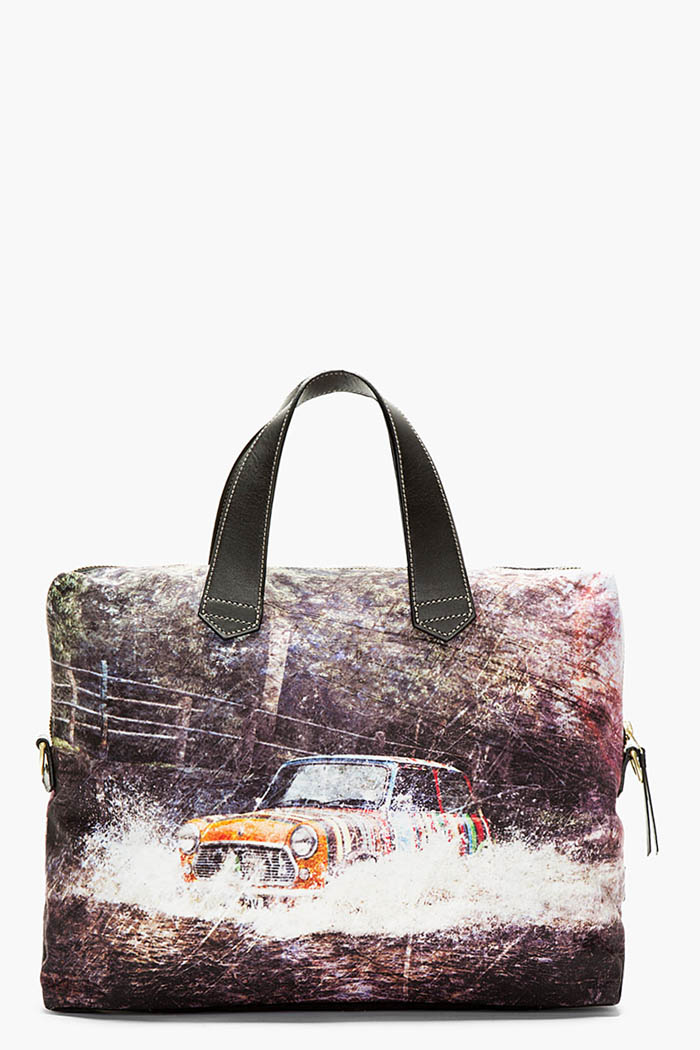 Car in Pond Tote distressed canvas paul smith