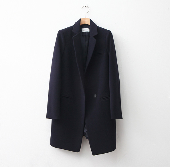 Clean Coat Dark Blue menswear