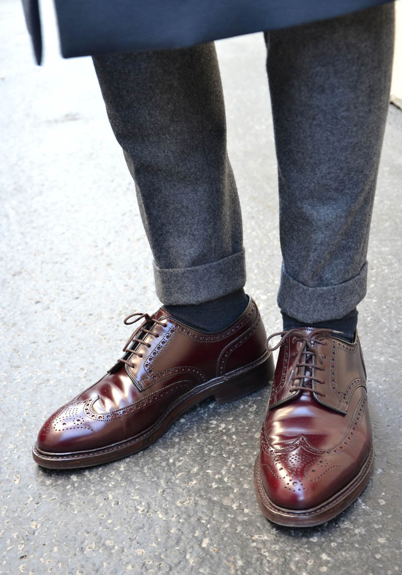 Leather Wingtip Derby streetstyle