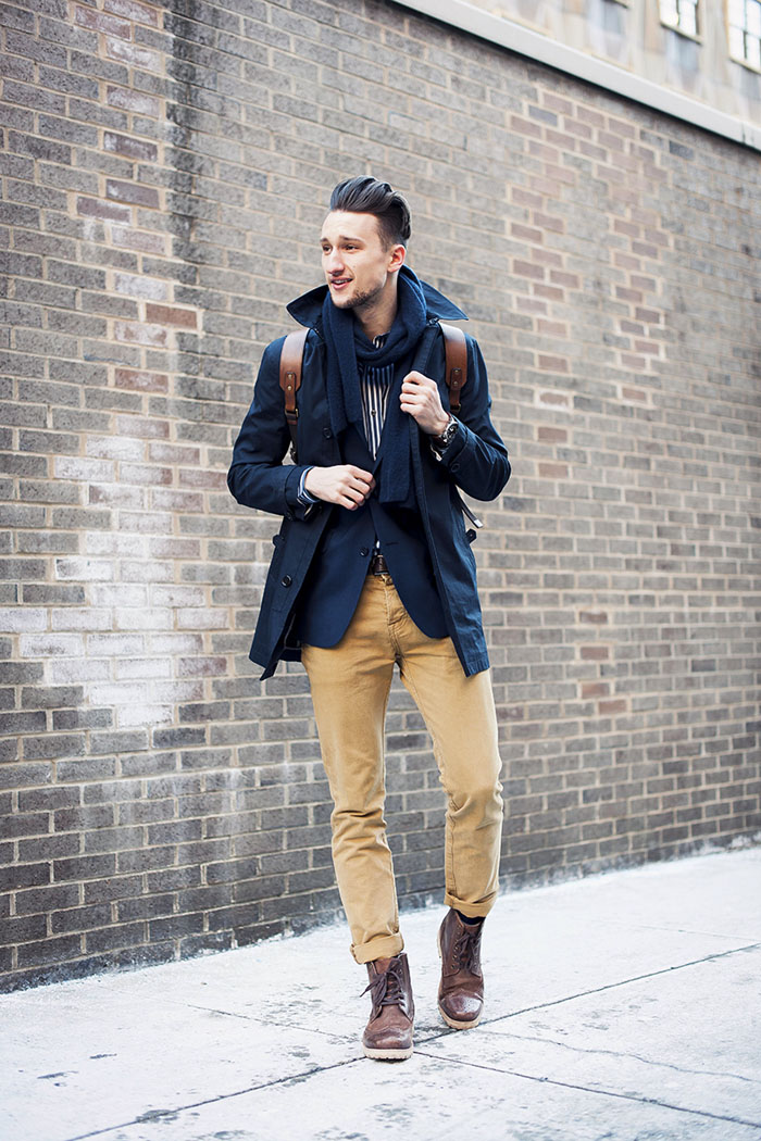 Orange & Blue Streetstyle menswear