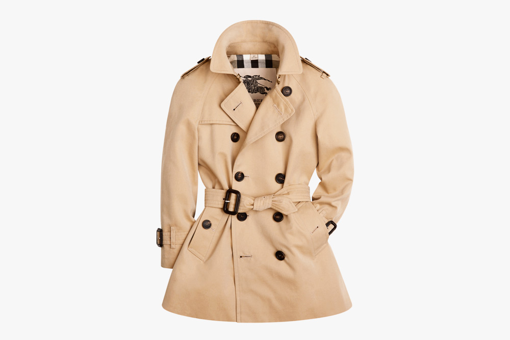 Classic Burberry Trench Coat belted