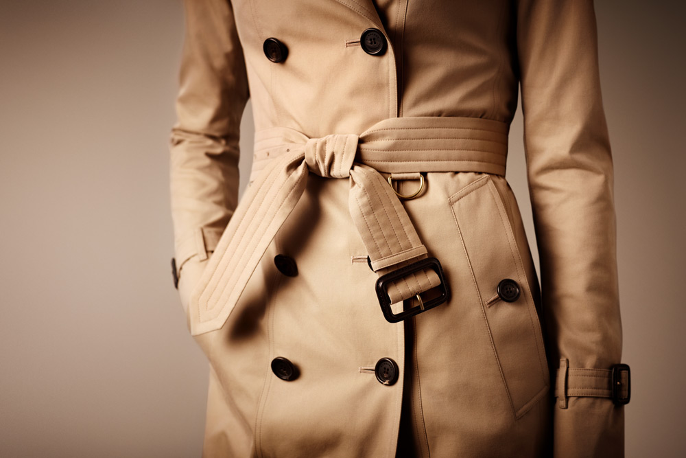 Classic Burberry Trench Coat closer