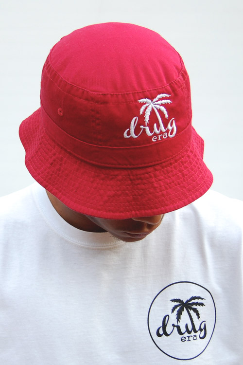 Drug Era Palm Tree Hat, red summertime fashion menswear
