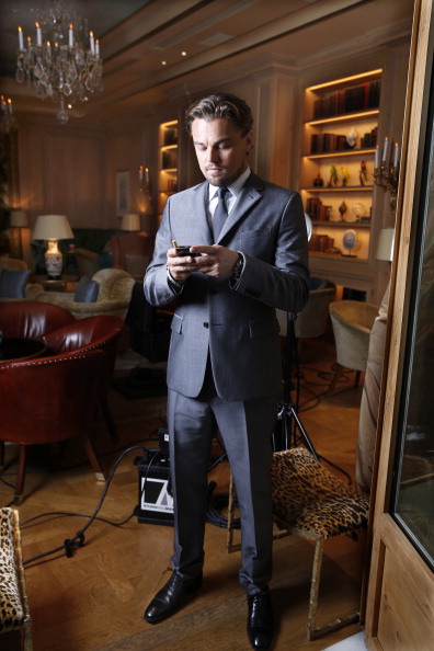 Leo DiCaprio Menswear Texting