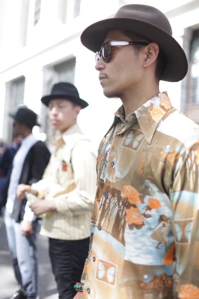 Butterfly × Roses × Snowgirl Print Shirt, London streetstyle