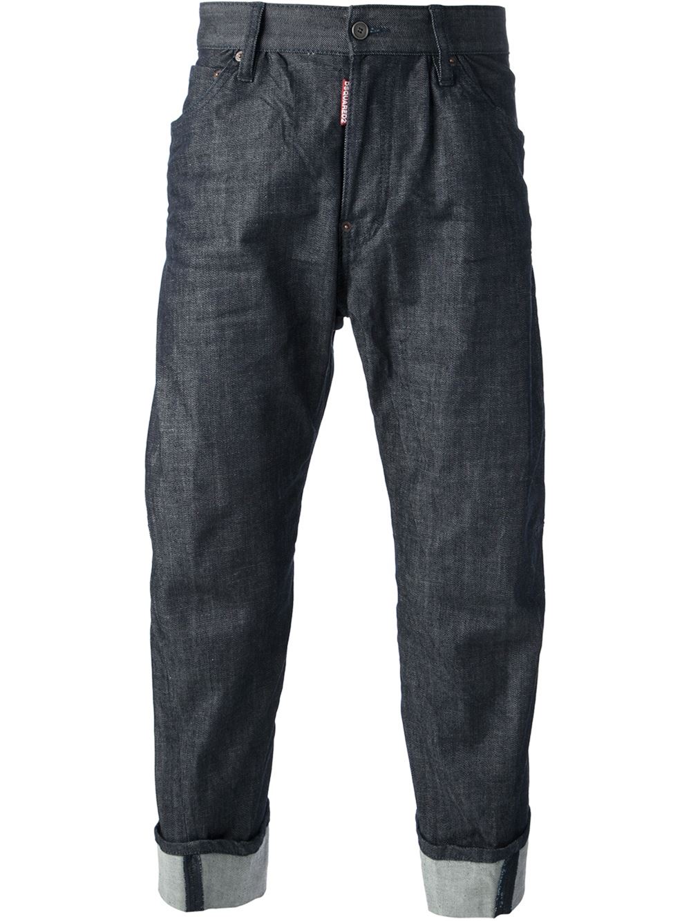 Cropped Drop Crotch Jeans DSQUARED2 1