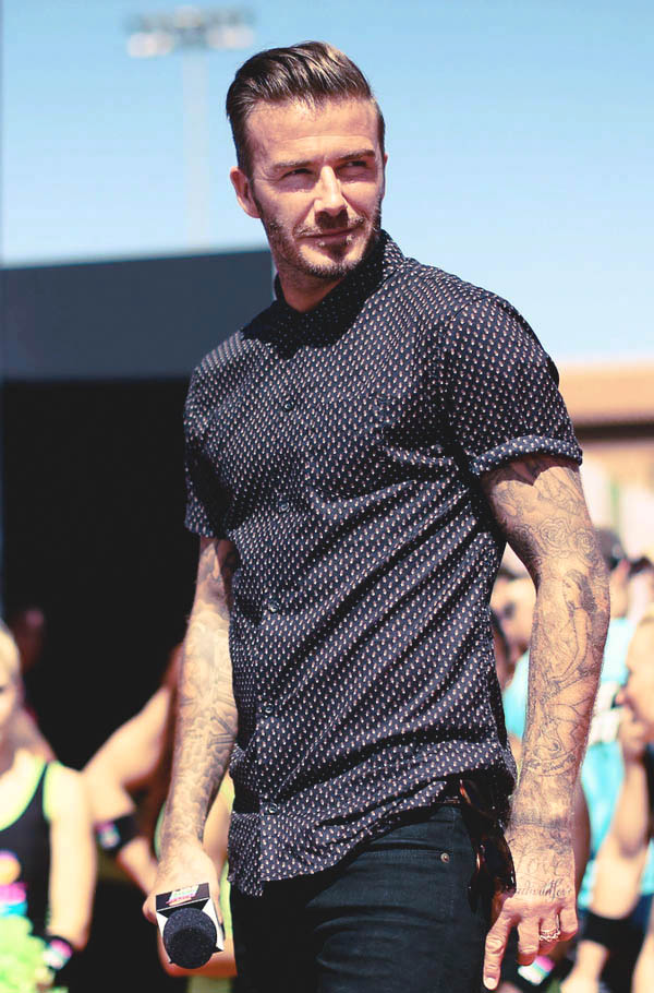 David Beckham × All-Over Print Shirt
