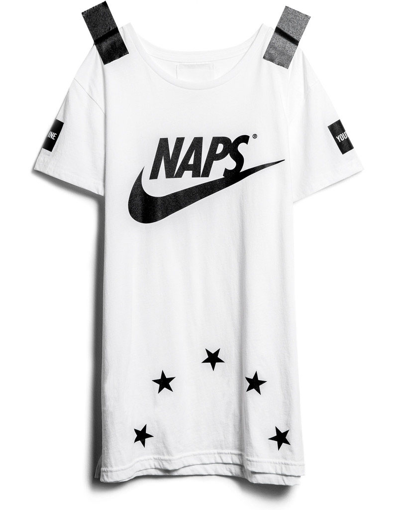 NAPS, Nike parody tee by youthmachine
