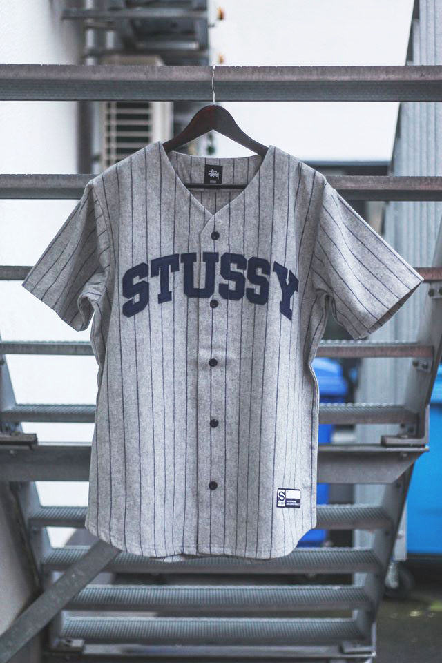 Stussy Pinstripe Baseball Shirt