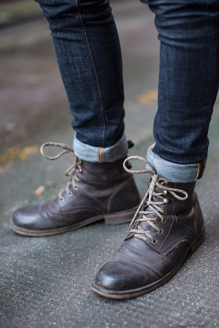 Cuffed Denim & Ryan Gosling Style Boots