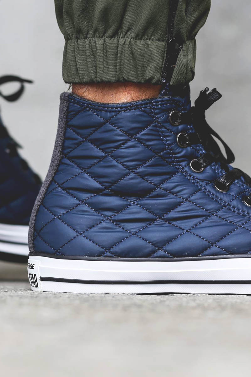 Quilted Nylon CONVERSE All-Star Hi Navy