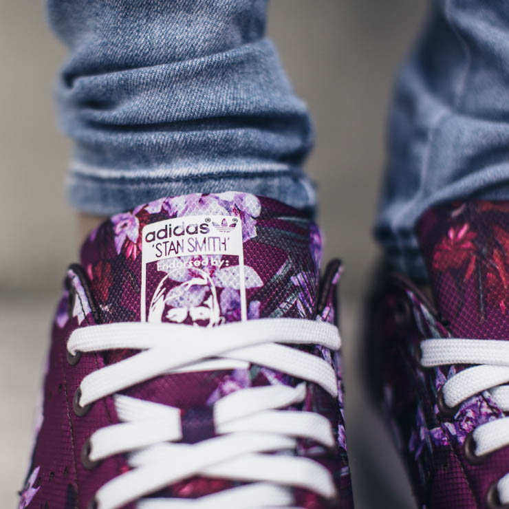 Navy, purple & floral Stan Smith Vulc. #adidas #stansmith #adidasoriginals