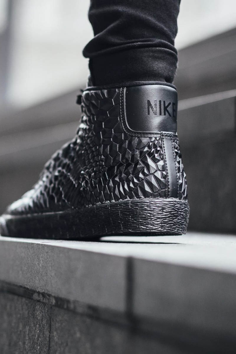 NIKE Blazer Mid #dmb #rock #textured #sneakers