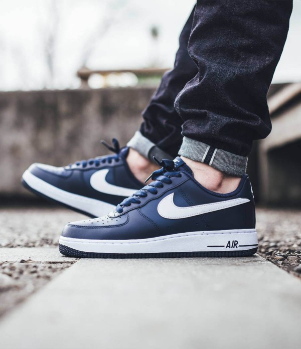 NIKE Air Force 1 Midnight Navy & White | SOLETOPIA