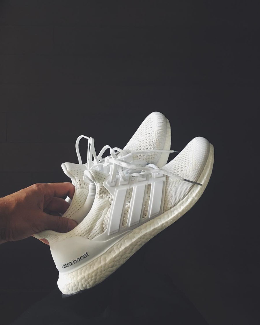 ADIDAS Ultra Boost in a clean 'Triple White' colorway!