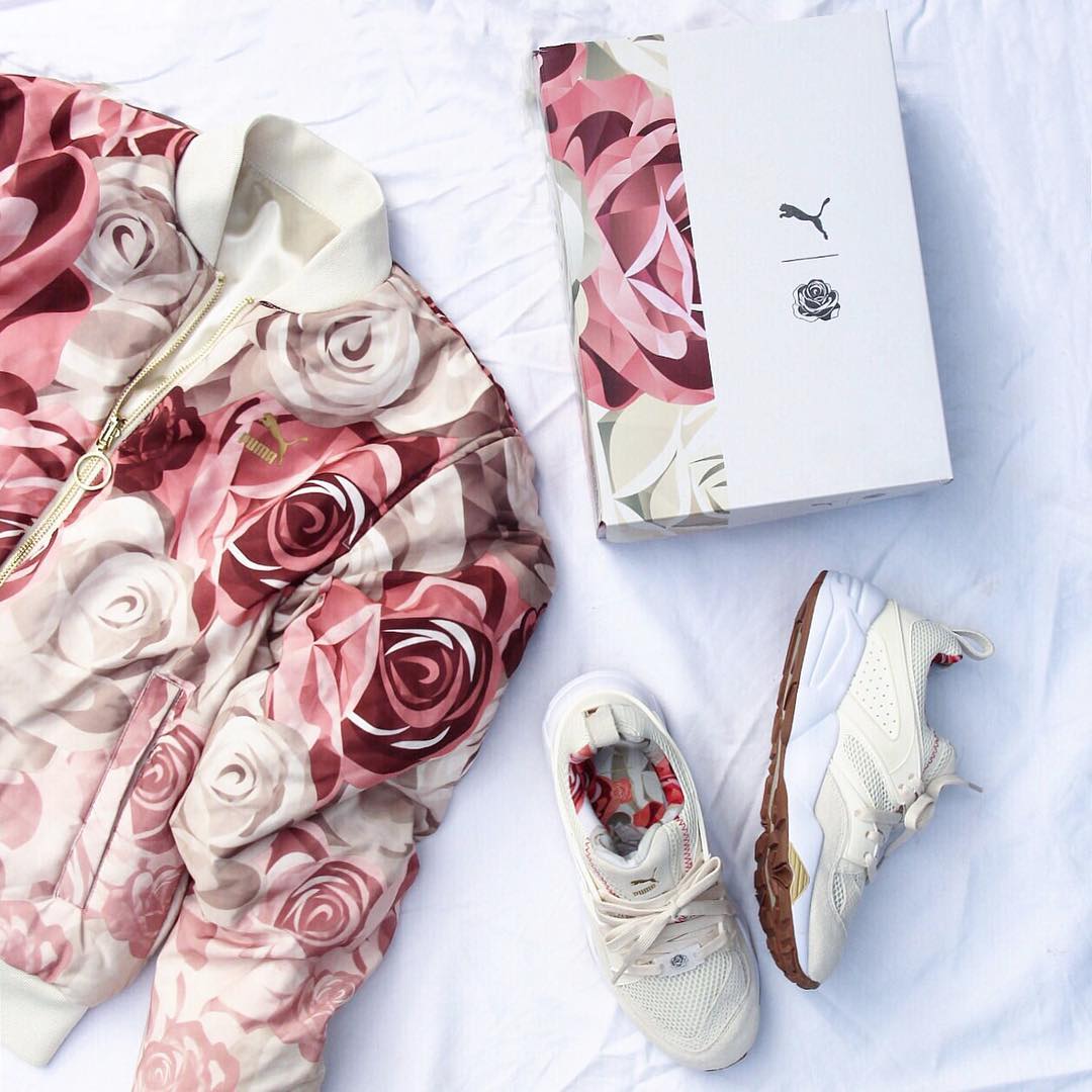 7.	The most beautiful rose print in street wear