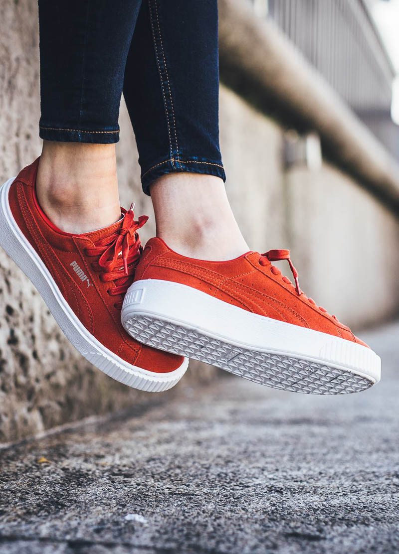 Instantly become 1.5 taller with Puma Suede Platform SOLETOPIA