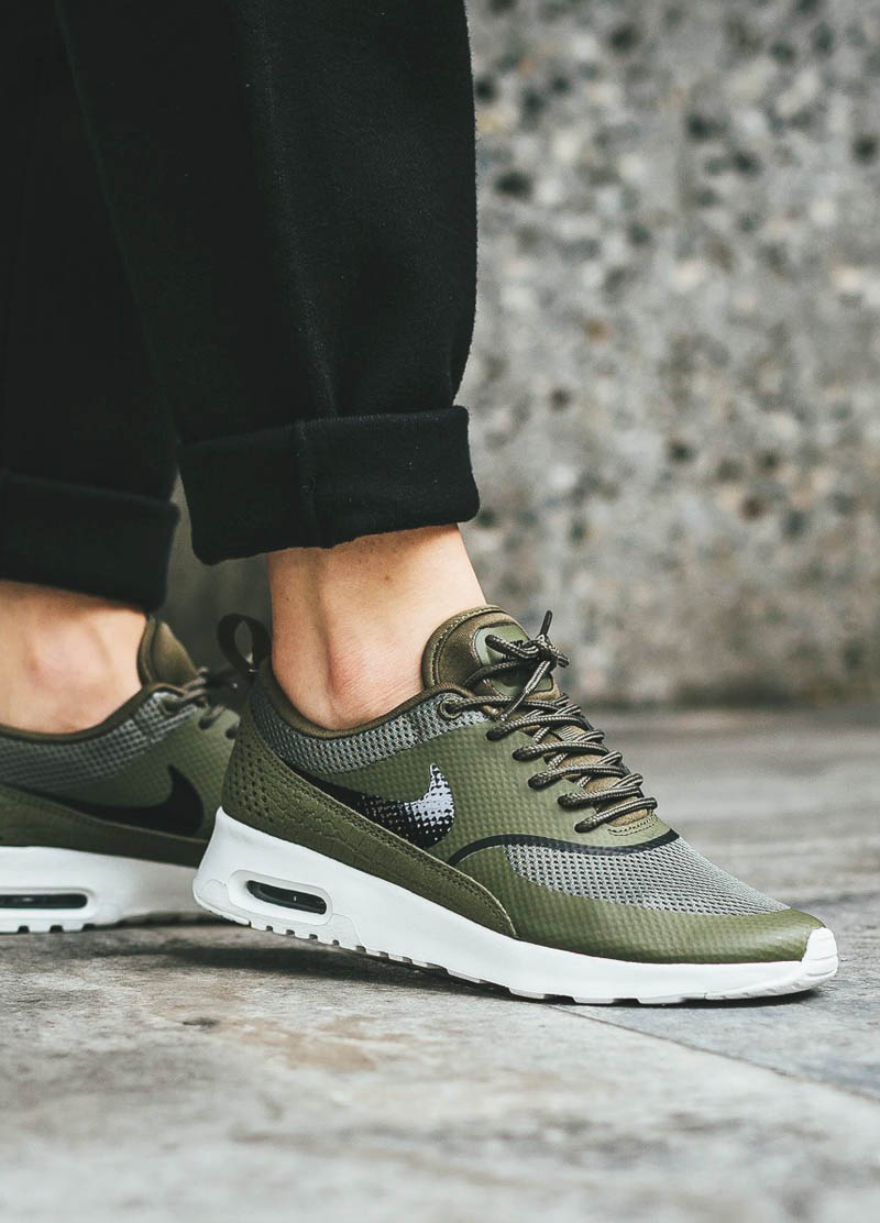 NIKE Wmns Air Max Thea 'Olive & Summit White' #fw16