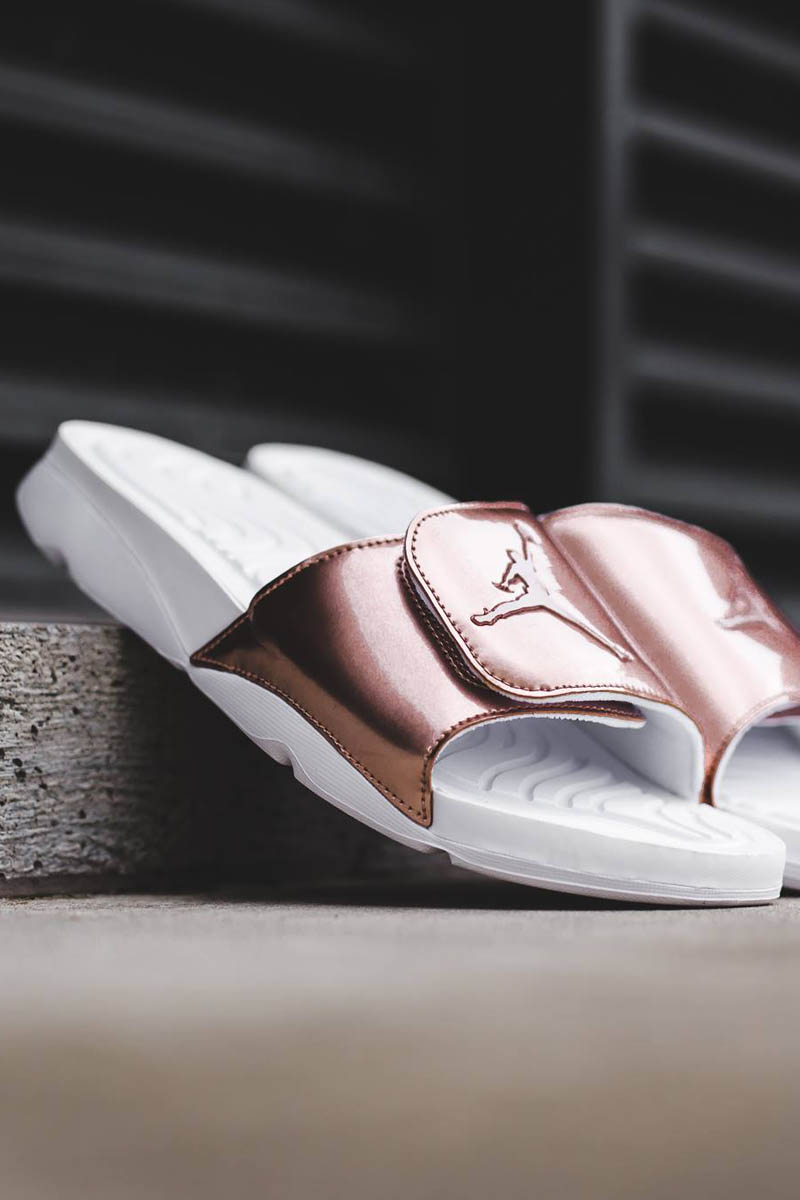 Jordan Hydro 5 'Pinnacle' bronze luxury looking slippers