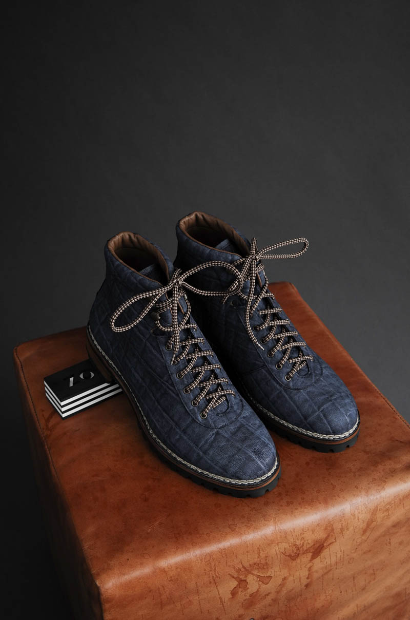 Blue Elephant Leather Boots