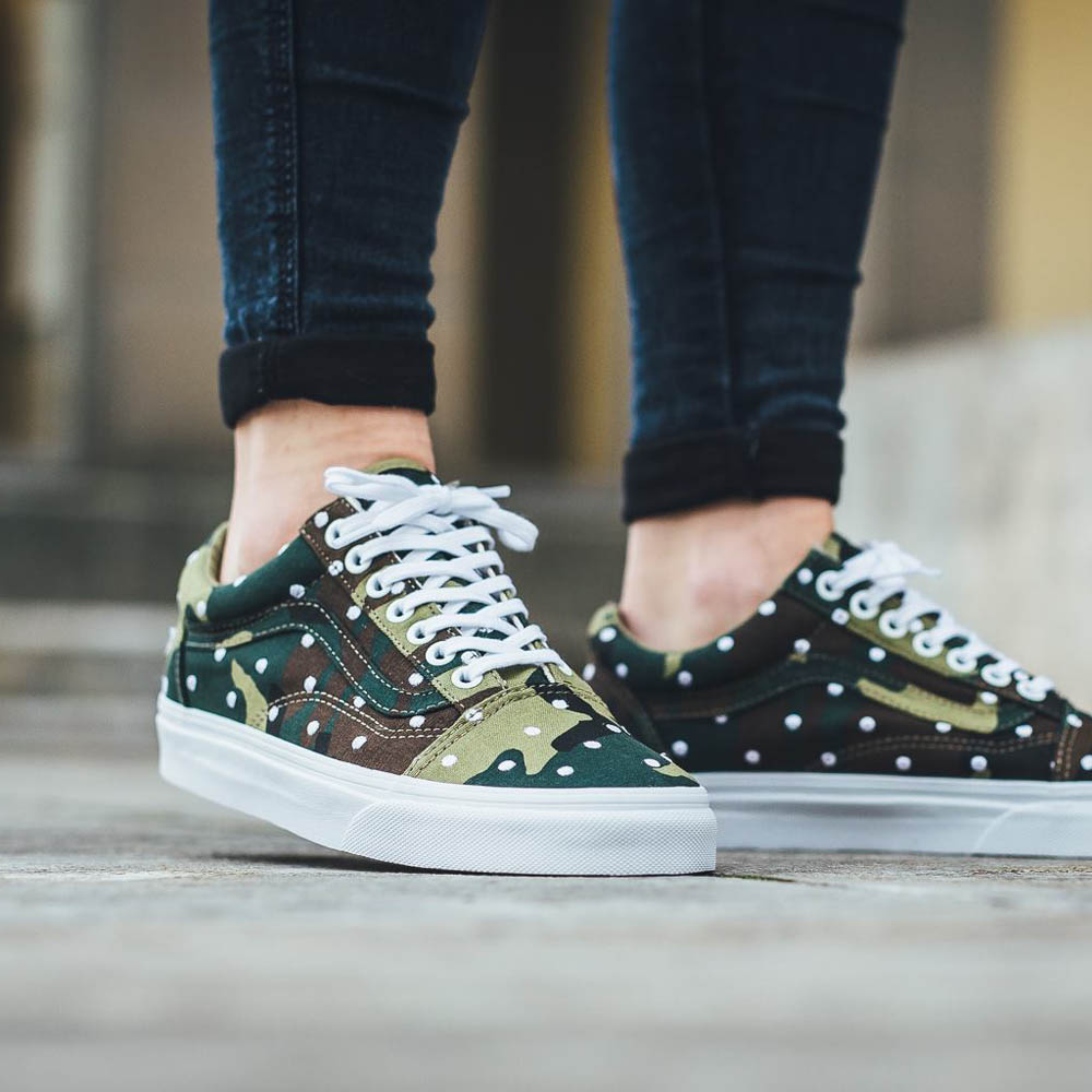 VANS Old Skool Camo x Polka Dot