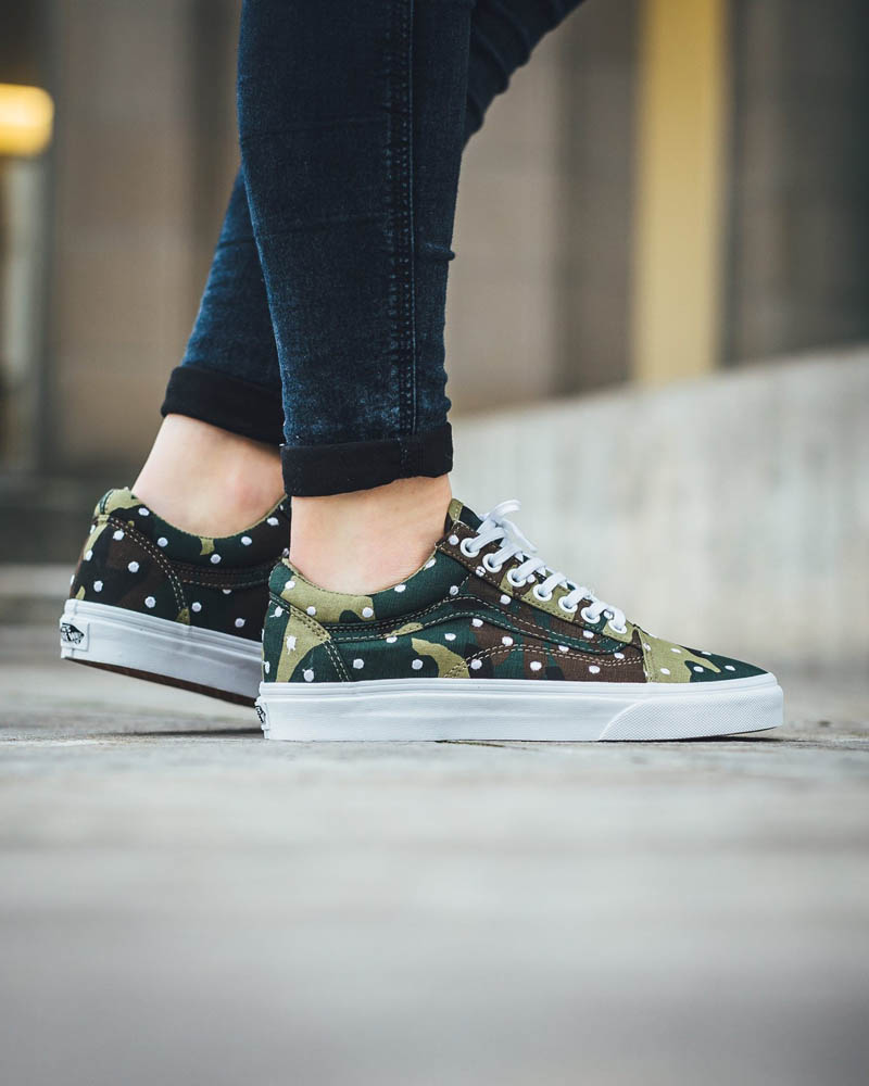 VANS Old Skool Camo x Polka Dot