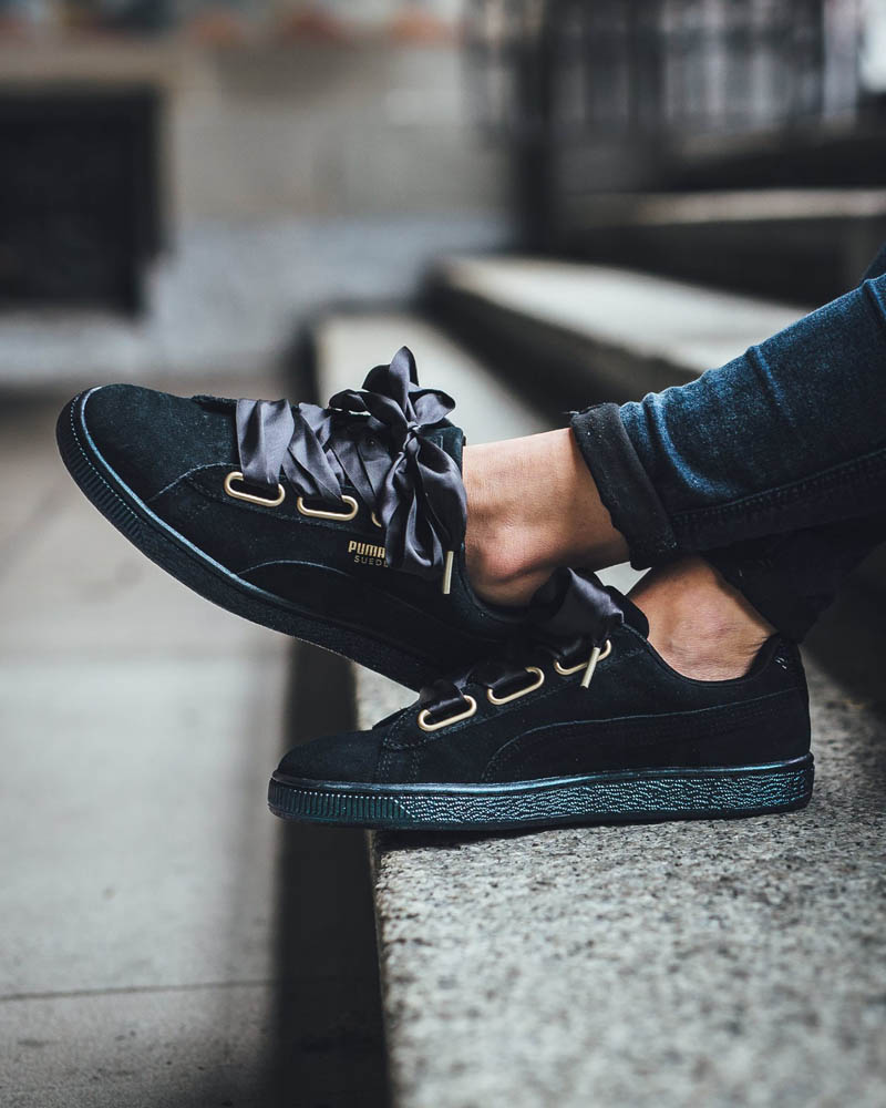 puma suede heart satin wn's